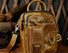 Vintage Leather Belt Pouches for Men Waist Bag BELT BAG Shoulder Bag For Men