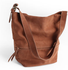 Handmade LEATHER WOMENs Bucket Crossbody Purse Barrel SHOULDER BAG FOR WOMEN
