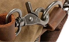 Cool Waxed Canvas Mens Sling Bag Chest Bag One Shoulder Packs for men