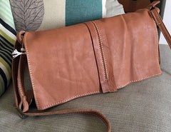 Vintage LEATHER WOMEN Crossbody Bag Purses Handmade SHOULDER BAG FOR WOMEN