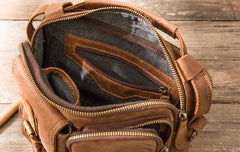 Cool Leather Small Mens Messenger Bags Small Shoulder Bags  for Men