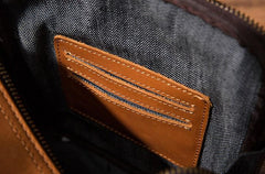 Cool Leather Mens Small Messenger Bag Side Bag Small Shoulder Bag for Men