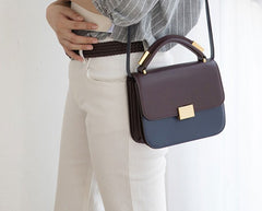 Stylish Leather Womens Small Handbag Work Purse Shoulder Bag for Women