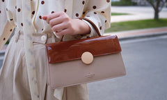 Cute Leather Brown Womens Handbag Crossbody Bag Purse Shoulder Bag for Women