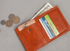 Cool Leather Men Small Wallet Bifold billfold Wallet for Men