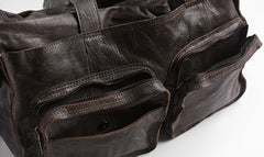 Vintage WOMENs LEATHER Travel Handbag Travel Bag Shoulder Bag FOR WOMEN