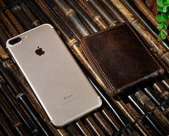Cool Leather Mens Slim Small Wallet billfold Money Clip Front Pocket Wallet for Men