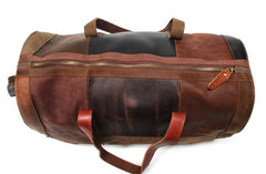 Cool Leather Mens Weekender Bags Travel Bag Duffle Bags Overnight Bag for men