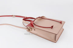 Stylish Pink Leather Womens Handbag Work Bag Purse Shoulder Bag for Women