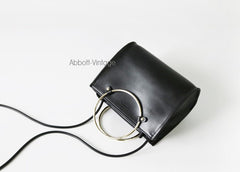 Stylish Leather Black Womens Handbag Crossbody Bag Purse Shoulder Bag for Women