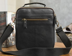 Cool Leather Mens Small Side Bag Messenger Bags Shoulder Bags for Men