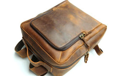 Vintage Leather Mens Backpacks Travel Backpack Laptop Backpack for men