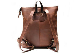 Cool Black Mens Leather Backpack Travel Backpacks School Backpacks for men