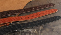 Genuine Leather Punk Rock Biker Tooled Floral Trucker Mens Belt Men Black Coffee Belt for Men