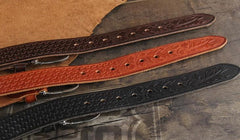 Genuine Leather Punk Rock Biker Tooled Floral Trucker Mens Belt Men Black Coffee Belt for Men