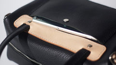 Handmade Leather Black Womens Handbag Fashion Shoulder Bag for Women
