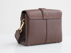 Stylish Leather Womens Messenger Crossbody Purse Minimalist Shoulder Bag for Women