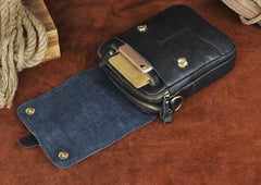 Cool Vintage Leather Mens Small Side Bag Messenger Bag Shoulder Bags for Men