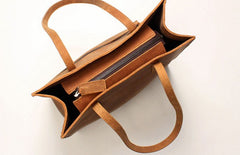 Vintage WOMENs LEATHER Tote Bag Stylish Leather Work Tote Purses FOR WOMEN