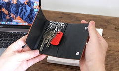 Leather Mens Key Wallet Car Keys Holder Cool Car Keys Case for Men