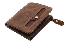 Mens Canvas Small Wallets for men Bifold Cool Men billfold Small Wallet