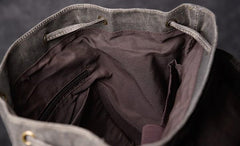 Oil Wax Canvas Mens Cool Backpack Large Canvas Travel Backpack Hiking Backpack for Men