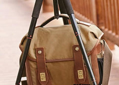 Mens Canvas Camera Messenger Bag Side Bag Courier Bag Camera Shoulder Bag for Men