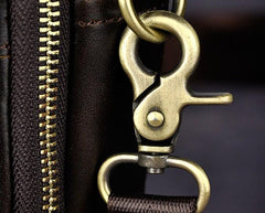 Mens Leather Small Belt Pouch Side Bag Holster Belt Case Waist Pouch for Men