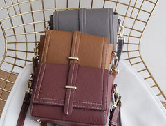 Minimalist Leather Womens Stylish Small Shoulder Bag Crossbody Purse for Women