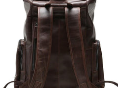 Cool Leather Mens Backpack Travel Backpack School Backpacks for Men
