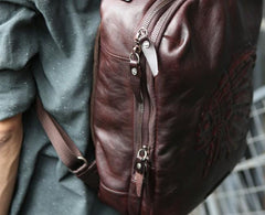 Cool Leather Mens Backpacks Travel Backpack School Backpacks for men