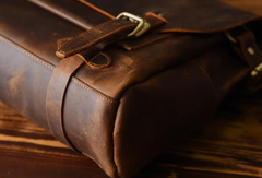 Handmade leather mens Briefcases Messenger bags Vintage Laptop Briefcases Business Briefcases - EverHandmade