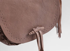 Stlyish WOMENs LEATHER Tassels Shoulder Bag Saddle Crossbody Purse With tassels