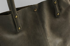Fashion WOMENs LEATHER Work Tote Bag Vintage Tote Shoulder Purse FOR WOMEN