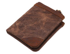 Mens Canvas Small Wallet for men Bifold Cool Men billfold Small Wallet