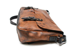 Cool Handmade Vintage Leather Mens Messenger Bags Shoulder Bag for men