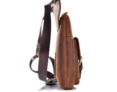 Cool Biker Leather Drop Leg Bag Mens Belt Pouch Waist Bag Shoulder Bag for Men