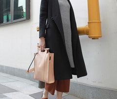 Stylish Leather Beige Large Womens Handbag Crossbody Bag Purse Shoulder Bag for Women