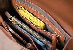 Handmade Genuine Leather Saddle Bag Purse Crossbody Bag Shoulder Bag Purse For Women