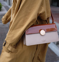 Cute Leather Brown Womens Handbag Crossbody Bag Purse Shoulder Bag for Women