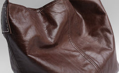 Vintage LEATHER WOMENs Large Bucket SHOULDER BAG Barrel Purse FOR WOMEN