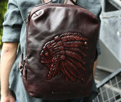 Cool Leather Mens Backpacks Travel Backpack School Backpacks for men