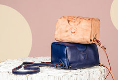 Handmade Leather Purse Cute Cube Bag Crossbody Bag Shoulder Bag Purse For Women