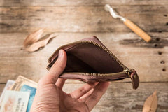 Leather Mens Slim Card Holder Front Pocket Wallets Card Wallets for Men