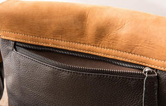 Handmade Cool Leather Mens Small Messengers Bag Shoulder Bags for Men