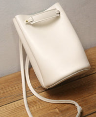 Stylish LEATHER WOMEN Bucket SHOULDER BAG Barrel Crossbody Purses FOR WOMEN