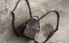 Mini LEATHER WOMEN Small Backpack Purses Cute Vintage School Backpacks FOR WOMEN