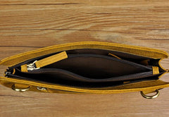 Vintage Large Leather Mens Wristlet Bag Wristlet Wallet Side Bag Clutch Wallet for Men
