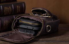 Vintage Leather Belt Pouch for Men Waist Bags BELT BAG Shoulder Bag For Men