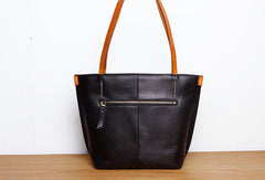 Genuine Leather Handbag Small Tote Bag Shopper Bag Shoulder Bag Purse For Women